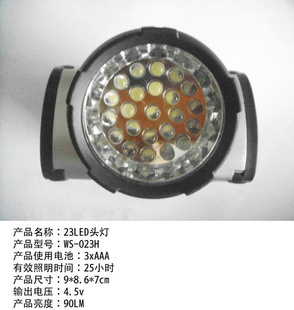 批發采購照明新選擇 23LED強光頭燈系列，滿足多樣化需求，支持混批